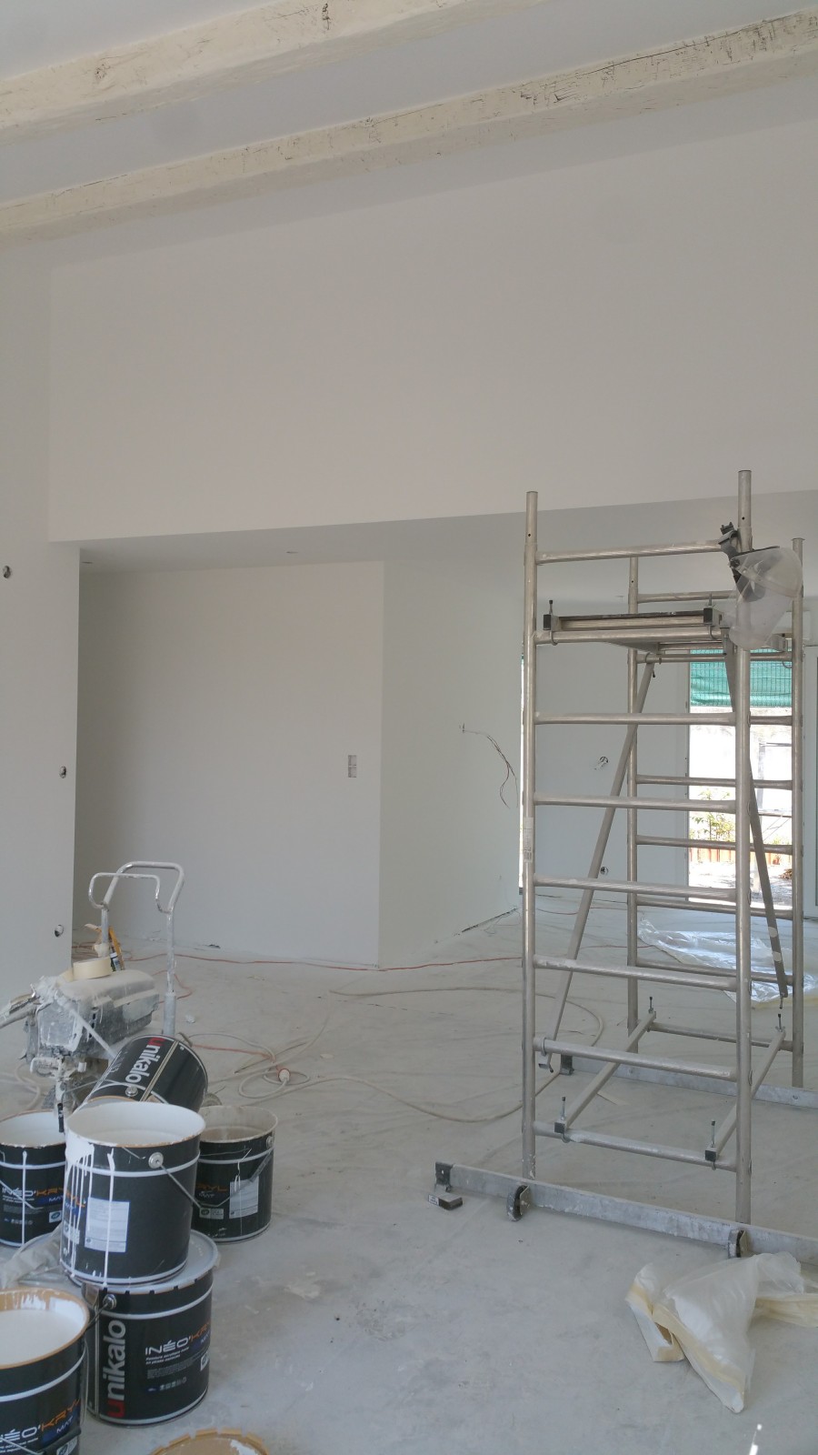 Peinture d'une maison neuve à La Ciotat proche de Cassis Airless 