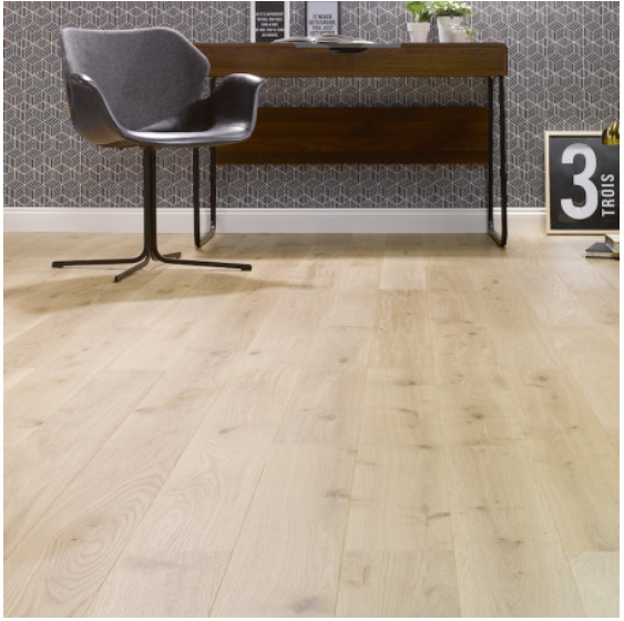 Parquet contrecollé, P122 Chêne Nature, gamme PREMIUM AUTHENTIC de NATURE PARQUET, Ép 10mm, 2,5mm de Parement, 2 Chanfreins, 140mm x 1190mm, Paquet de 1,499 m²