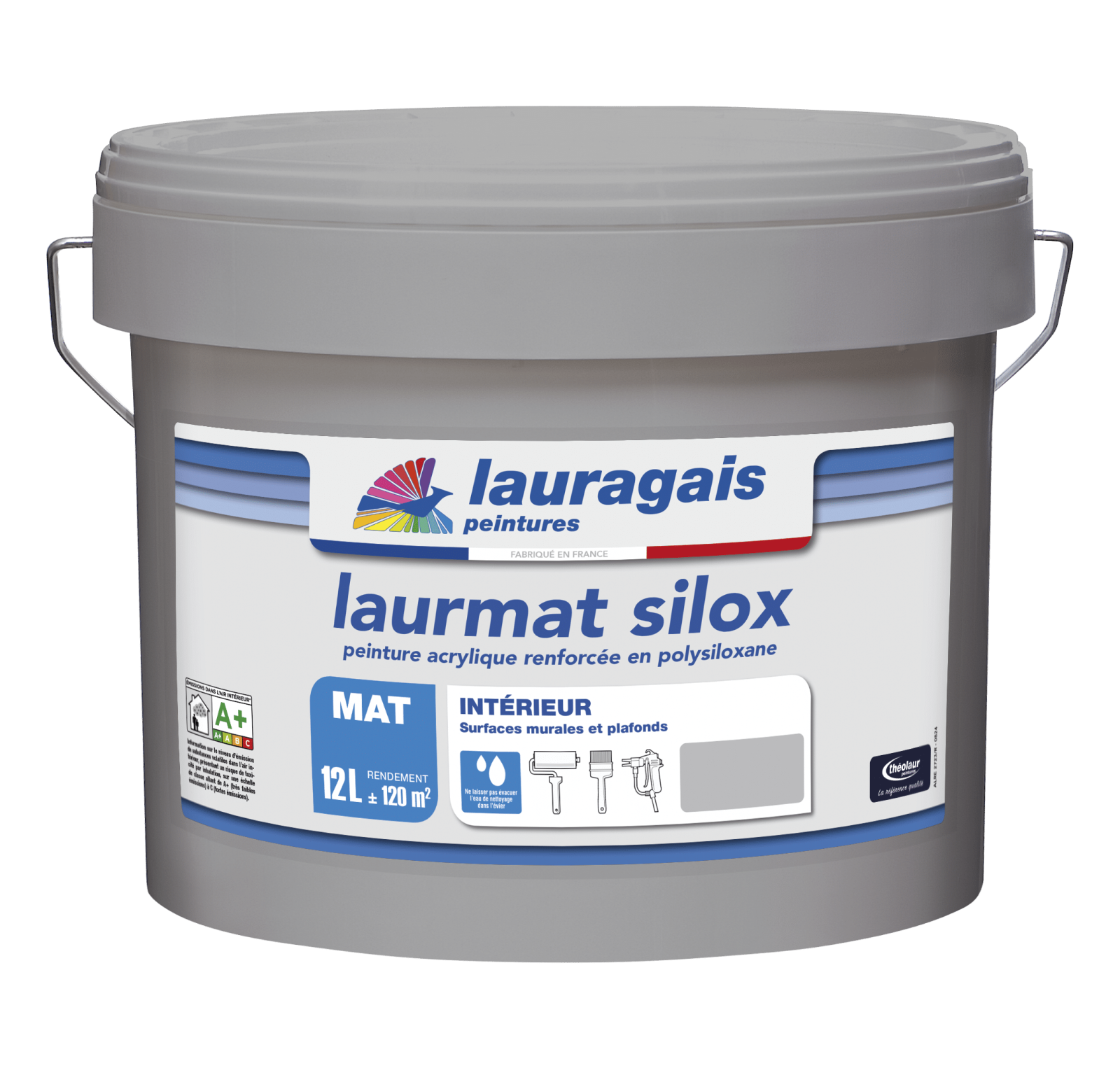 Peinture mate acrylique pour murs et plafonds – renforcée en polysiloxane.
