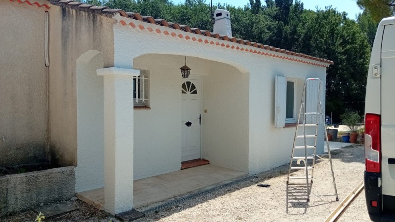 Rénovation façade thermoreflective à Venelles